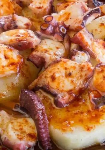 Pulpo a feira Isla de Ons