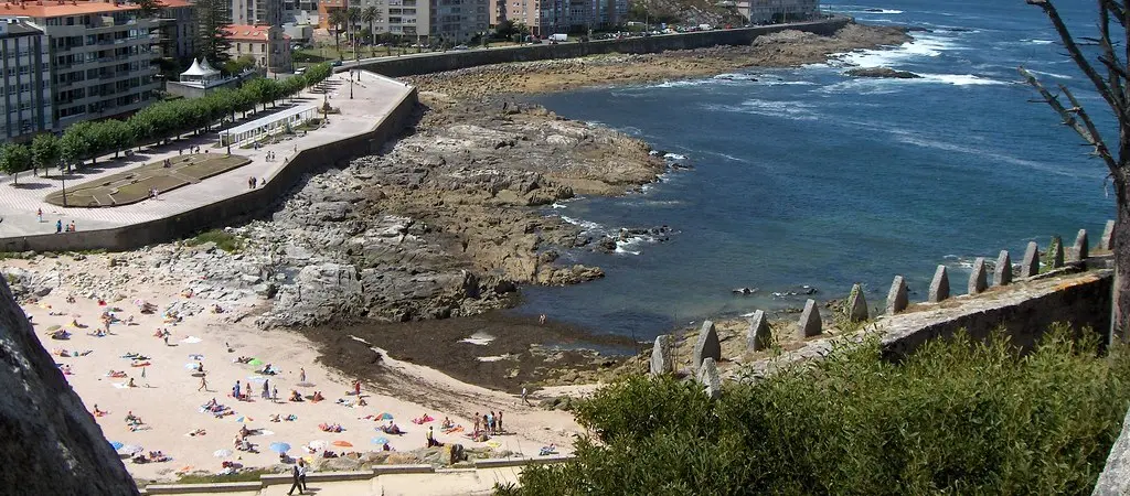 playa da concheira en Baiona