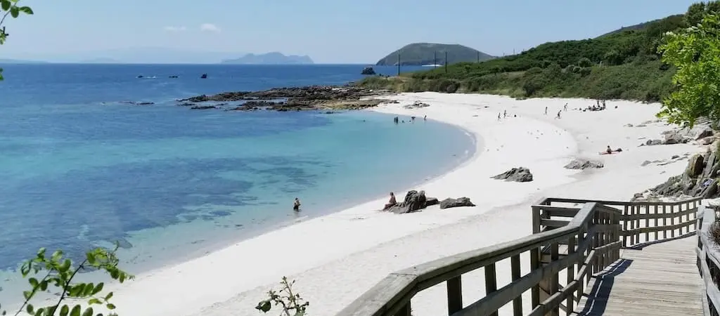 Playa de Area dos Cans en la Isla de Ons