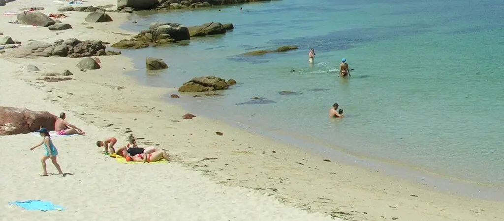 Playa de Zafra en la Isla de Sálvora
